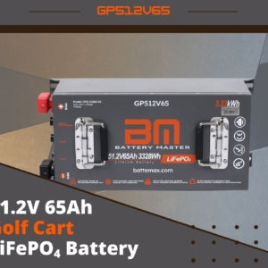 51.2V 65Ah LiFePO4 Lithium Golf Cart Battery