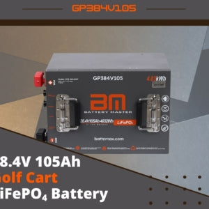 38.4V (36V) 105Ah LiFePO4 Lithium Golf Cart Battery