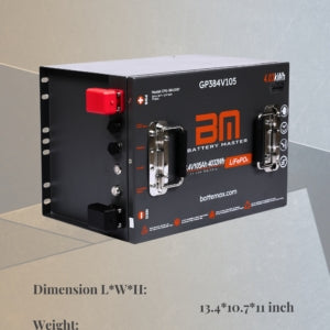 38.4V (36V) 105Ah LiFePO4 Lithium Golf Cart Battery