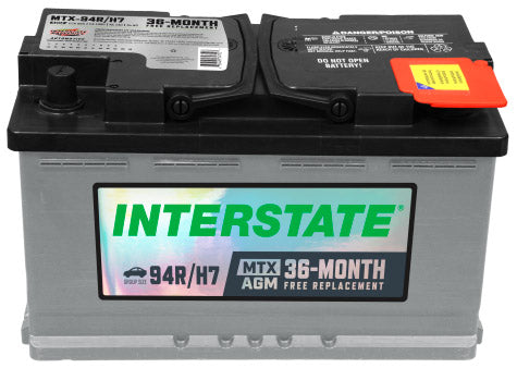 Interstate AGM Car Battery Group 94R/H7