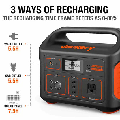 Jackery Explorer 500 Portable Power Station – 518Wh Capacity
